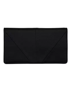 Triple Threat Black Leather Bifold Wallet SA1401