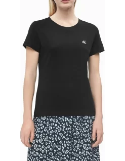 Calvin Klein Jeans Ck Embroidery Slim Tee Black