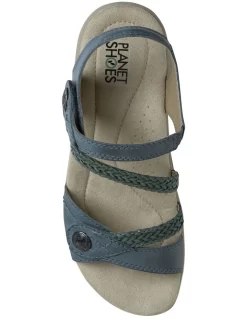 Crop Blue Leather Sandal -Women Summer Clothing Store 788493970 3 720x928