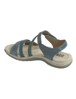 Crop Blue Leather Sandal -Women Summer Clothing Store 788493970 5 720x928