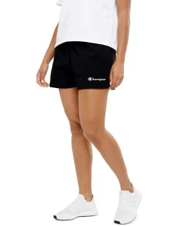 Champion C Logo Jersey Shorts Black