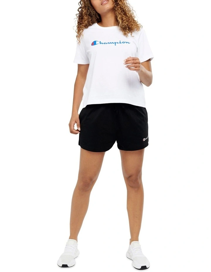 Champion C Logo Jersey Shorts Black 6 Champion C Logo Jersey Shorts Black - Image 4