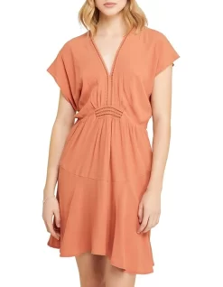 Oxford Inga Crochet Detail Dress