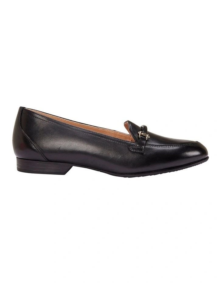 Glebe Flat Shoes In Black Leather 3 Glebe Flat Shoes In Black Leather