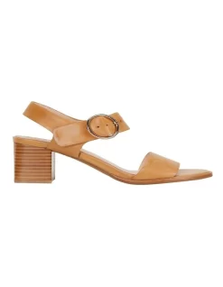 Nickel Tan Calf Sandals