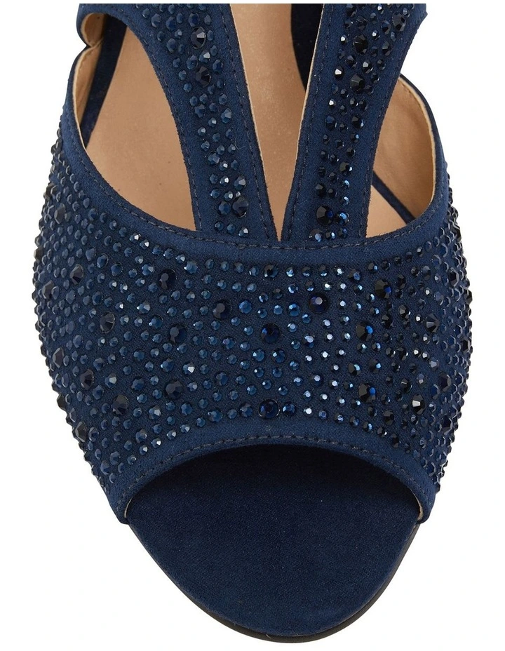 Angie Navy Fabric Sandal 9 Angie Navy Fabric Sandal - Image 7