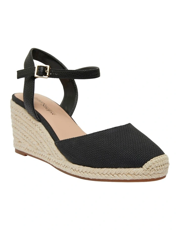 Santos Black Fabric Sandals 4 Santos Black Fabric Sandals - Image 2