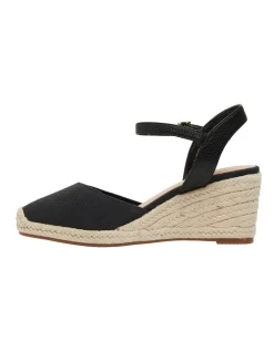 Santos Black Fabric Sandals 11 Santos Black Fabric Sandals -Women Summer Clothing Store 831009880 3 720x928