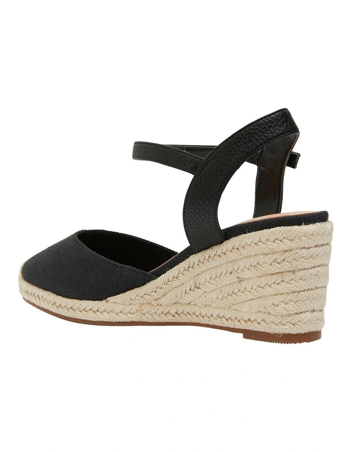 Santos Black Fabric Sandals 7 Santos Black Fabric Sandals - Image 5