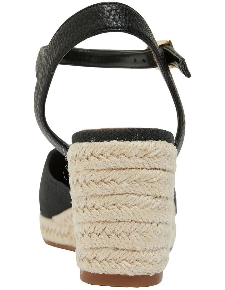 Santos Black Fabric Sandals 8 Santos Black Fabric Sandals - Image 6