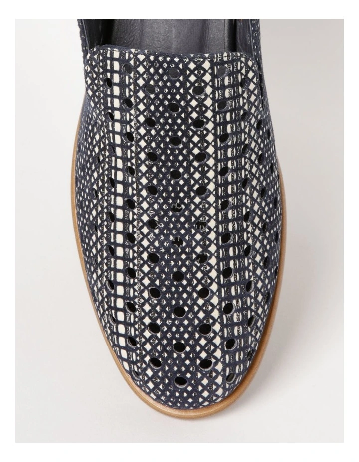 Adder Navy Flat Shoe 4 Adder Navy Flat Shoe - Image 2