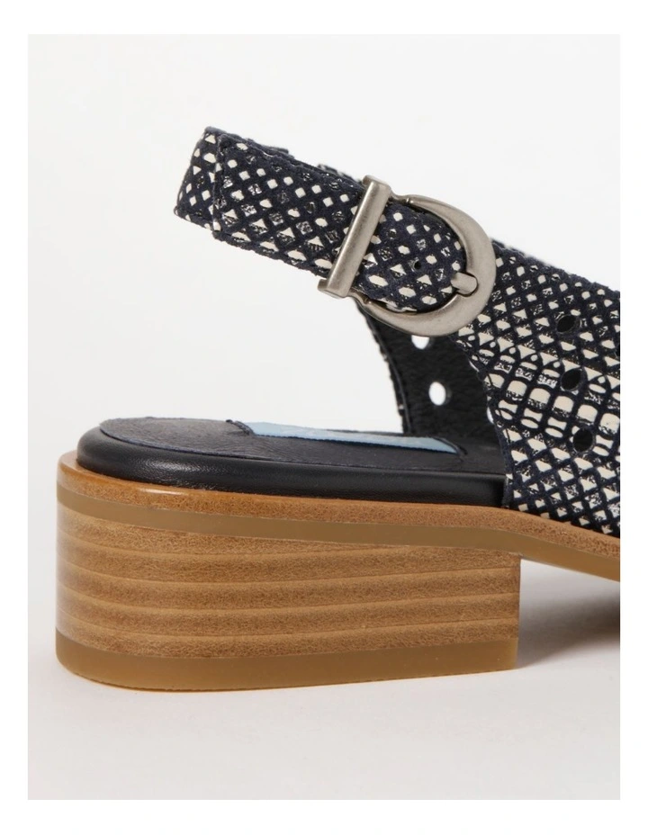 Adder Navy Flat Shoe 6 Adder Navy Flat Shoe - Image 4