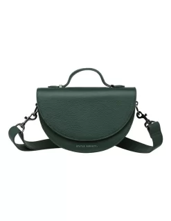 All Nighter Green Saddle Crossbody Bag