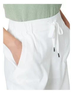 Narelle Stretch Linen Shorts White -Women Summer Clothing Store 852193270 4 720x928