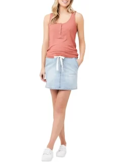 Izzy Button Down Rib Tank