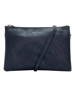 Mocha Triple Jessie Crossbody Bag Black/Light Gold