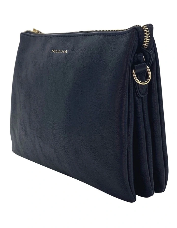 Mocha Triple Jessie Crossbody Bag Black/Light Gold 4 Mocha Triple Jessie Crossbody Bag Black/Light Gold - Image 2