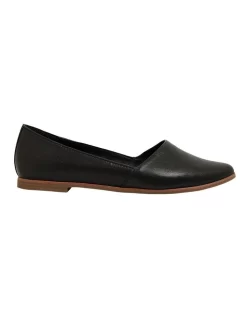 Rachael Flat Shoes In Black Leather