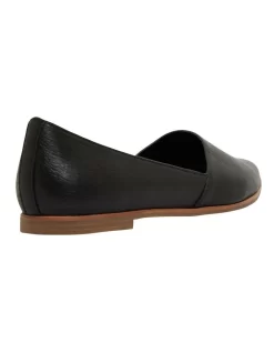 Rachael Flat Shoes In Black Leather -Women Summer Clothing Store 865059940 4 720x928