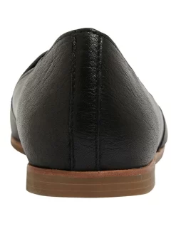 Rachael Flat Shoes In Black Leather -Women Summer Clothing Store 865059940 5 720x928