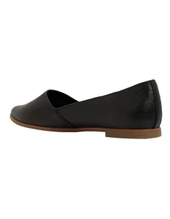 Rachael Flat Shoes In Black Leather -Women Summer Clothing Store 865059940 6 720x928