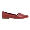 Rachael Flat Shoes In Red Leather -Women Summer Clothing Store 865060120 1 720x928