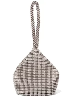 Forever New Lea Diamante Pouch In Beige