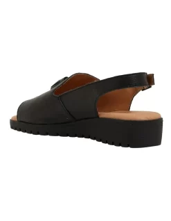 Gilmore Sandals In Black Leather -Women Summer Clothing Store 869344750 6 720x928