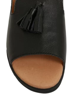 Gilmore Sandals In Black Leather -Women Summer Clothing Store 869344750 7 720x928