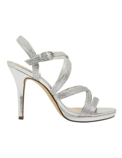 Reatha Silver Glitter Sandals