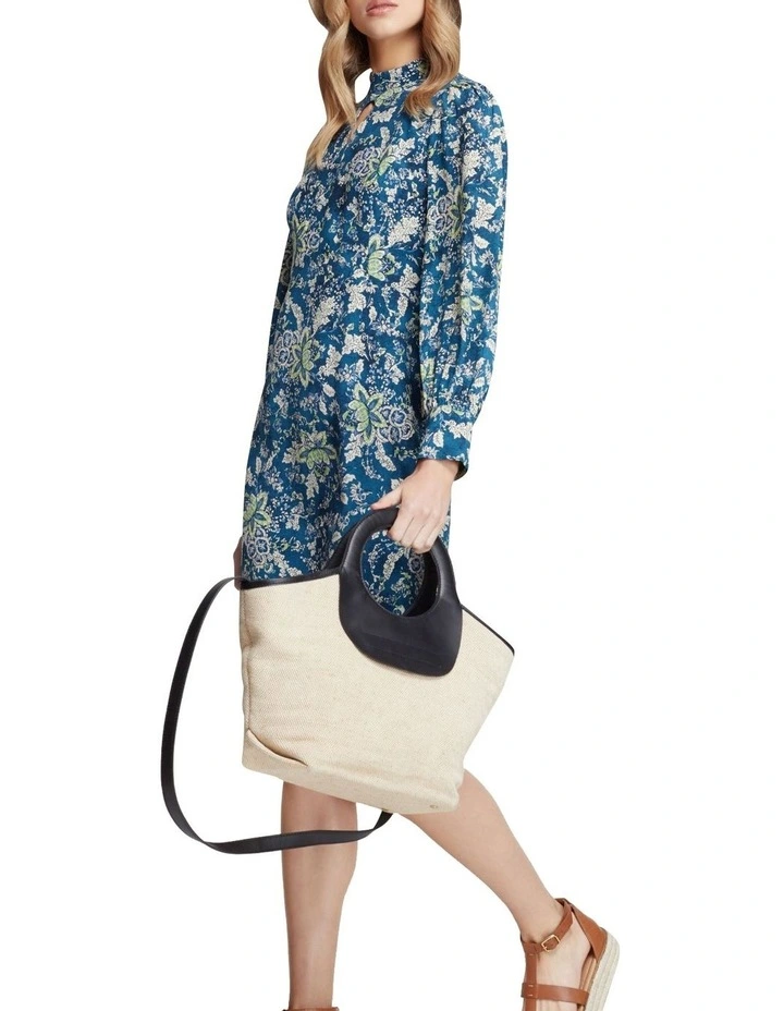 Oxford Emily Fabric & Leather Tote Bag 3 Oxford Emily Fabric & Leather Tote Bag