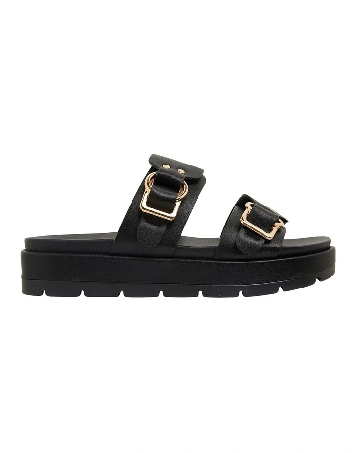 Fiction Black Smooth Sandals 3 Fiction Black Smooth Sandals