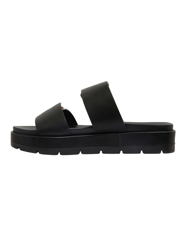 Fiction Black Smooth Sandals 5 Fiction Black Smooth Sandals - Image 3