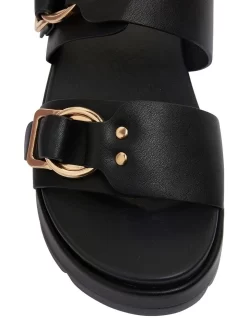 Fiction Black Smooth Sandals 12 Fiction Black Smooth Sandals -Women Summer Clothing Store 881530120 5 720x928