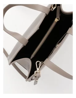 Mariah Snap Closure Tote Bag In Mushroom Brown -Women Summer Clothing Store 886568230 4 720x928