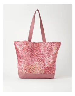 Yubu Napa Shopper Bag Polly Ngala In Bush Plum