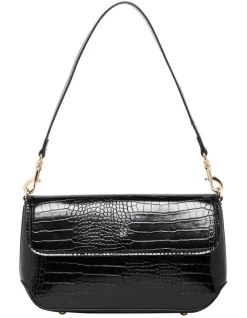 Simone Black Shoulder Bag