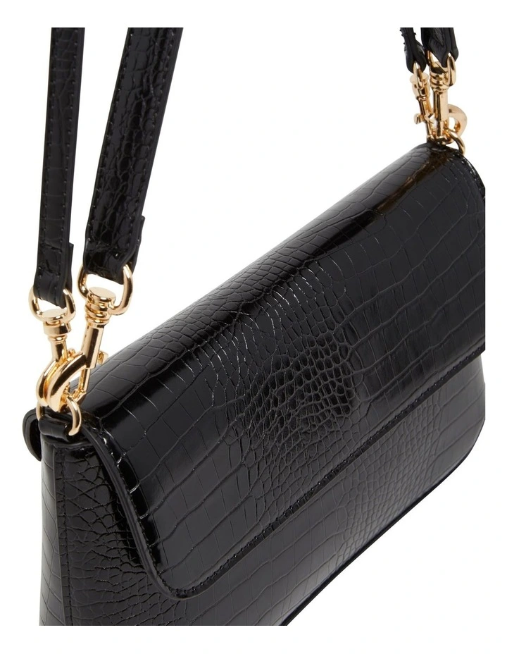 Simone Black Shoulder Bag 6 Simone Black Shoulder Bag - Image 4
