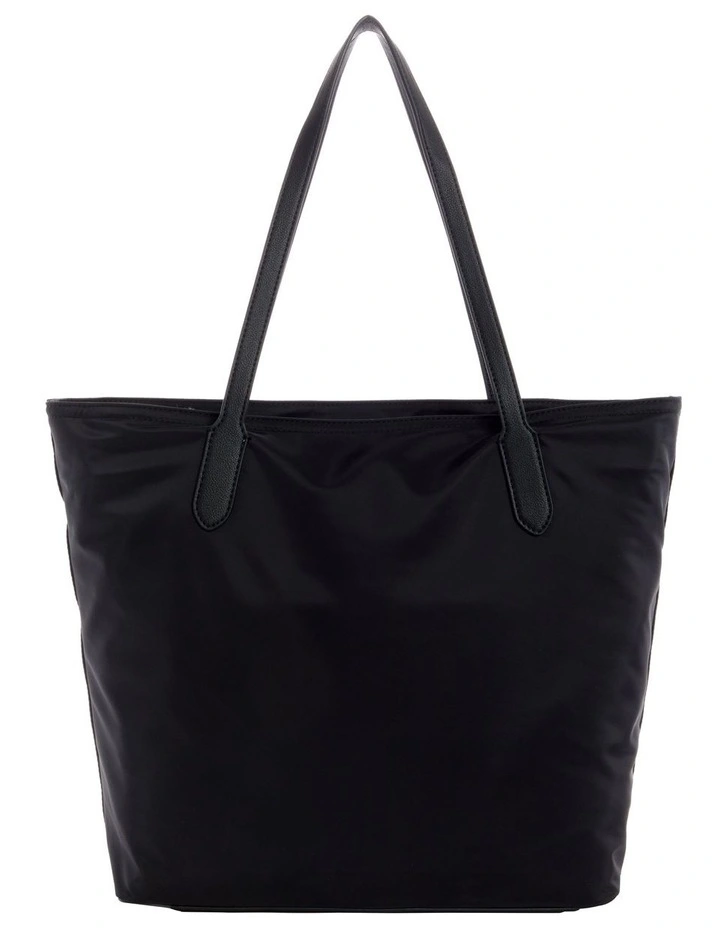 Guess Eco Gemma Black Zip Top Tote Bag 4 Guess Eco Gemma Black Zip Top Tote Bag - Image 2