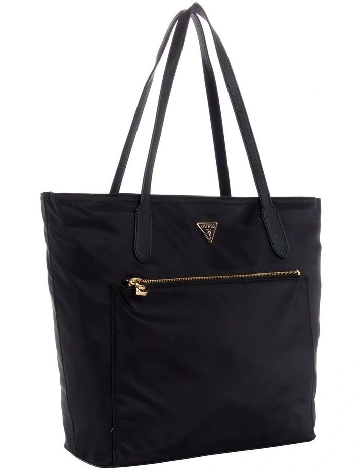 Guess Eco Gemma Black Zip Top Tote Bag 6 Guess Eco Gemma Black Zip Top Tote Bag - Image 4