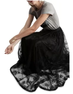 Salomes Dance Maxi Length Skirt Black -Women Summer Clothing Store 899017300 6 720x928