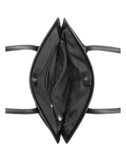 Nine West Nemi Black Zip Top Tote Bag -Women Summer Clothing Store 899165080 4 720x928