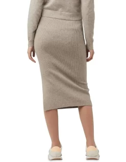 Dani Knit Skirt In Latte 8 Dani Knit Skirt In Latte -Women Summer Clothing Store 905980960 3 1 720x928