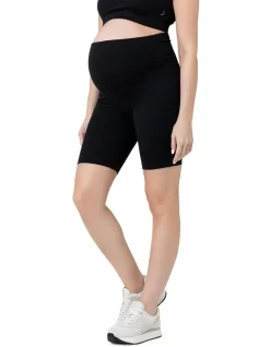 Over Tummy Bike Short In Black -Women Summer Clothing Store 905983390 2 1 720x928
