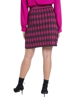 Cecile Knit Skirt Magenta -Women Summer Clothing Store 907538860 3 720x928