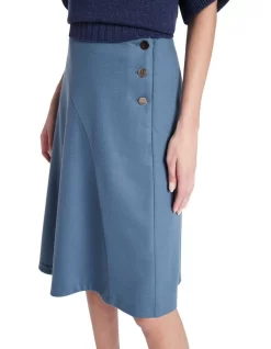 Renae Wool Skirt In Steel Blue 9 Renae Wool Skirt In Steel Blue -Women Summer Clothing Store 911097640 4 720x928