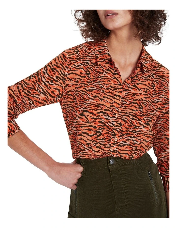 The Safari Network Silk Sofia Shirt In Apricot 6 The Safari Network Silk Sofia Shirt In Apricot - Image 4