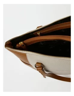 Alana Zip Top Tote Bag In Combo Brown -Women Summer Clothing Store 917439850 5 1 720x928