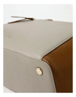 Alana Zip Top Tote Bag In Combo Brown -Women Summer Clothing Store 917439850 6 720x928