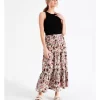 ONLY Elyse Life Midi Skirt In Cactus Flower